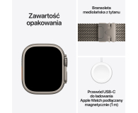 Apple Watch Ultra 4/Naturalny Tytan/Naturalny Tytan Mediolańska L - 1594106 - zdjęcie 7